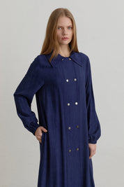 Half Crossover Rayon Farace - Navy Blue