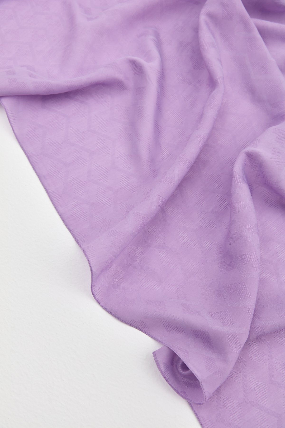 Zigzag Pattern Style Scarf - Lilac