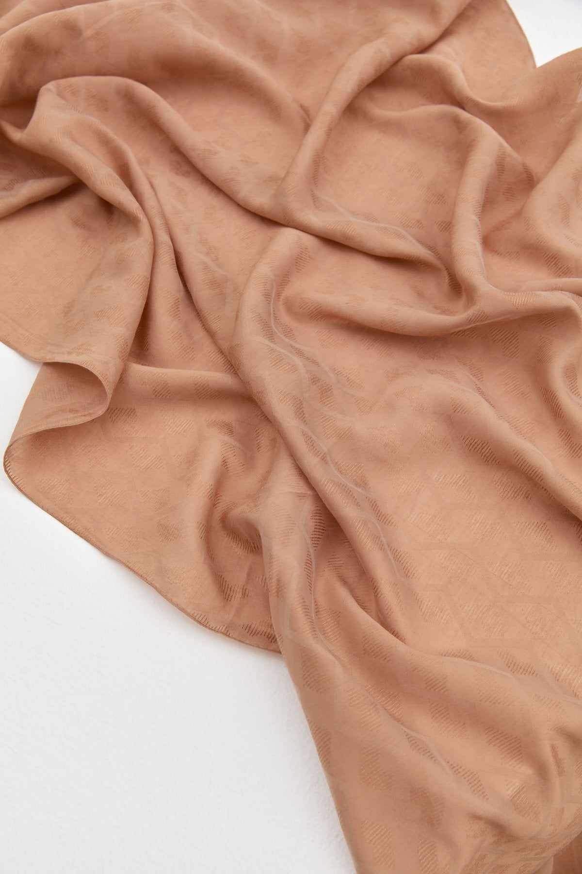 Zigzag Pattern Style Scarf - Onion Peel
