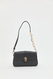 Chain Detail Crossbody Bag - Anthracite