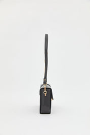 Chain Detail Crossbody Bag - Anthracite