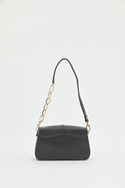 Chain Detail Crossbody Bag - Anthracite