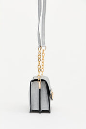 Chain Handle Bag - Silver