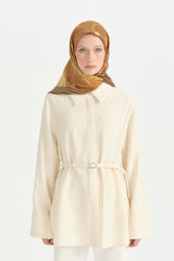 Zincir Twill İpek Eşarp - Gold